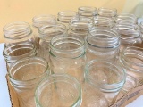 (18) Clear Glass Canning Jars