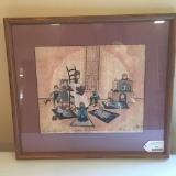 Limited Edition & Signed Print Of Amish By P. Buckley Moss Is Matted & Framed