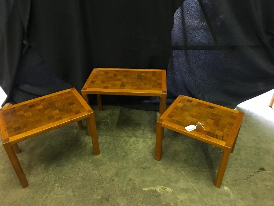 Small Set of Mid Century Style Nesting Tables by VM in Denmark