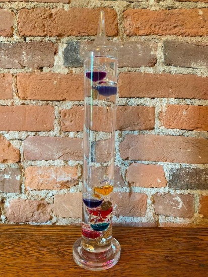 Clear Glass Galileo Thermometer