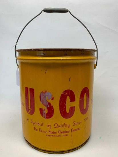 The United States Chemical Company, Greenville Ohio Five Gallon, Metal Bucket