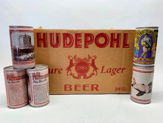Group of Vintage Beer Cans as Pictured