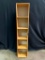 Pine Bookshelf with Painted White Backing