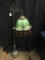 Metal Floor Lamp with Antique Stand and Reproduction Shade and Bracket for Shade