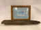 Wayne Nez Beyale Framed Art Work and a Piece of Drift Wood