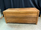 Antique Oak Trunk