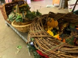 Group of Baskets, Wreaths and Faux Plants