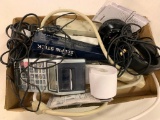 Group of Calculators, Cords, Headphones and More!