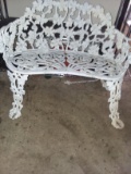 Cast Iron Bench With Bad Back Right Leg
