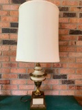 Stiffel Brass and Painted Lamp