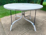 Metal, Outdoor Table with No Chairs