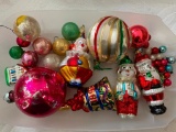 Small Group of Colorful Christmas Ornaments