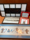 Group of Framed, Decorative Items