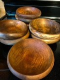 Group of Wood Bowls