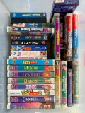 Group of Mostly Disney VHS Tapes