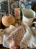 Lot with Doilies, A Small Pitcher and More!