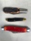 A Barlow, Mark Twain Knife and Two Camillus Pocket Knives
