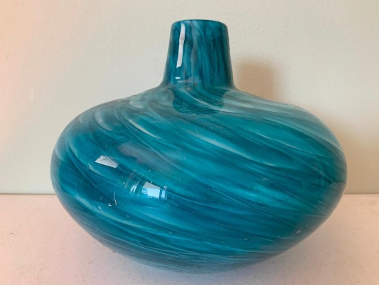 Interesting, Green Swirl Vase