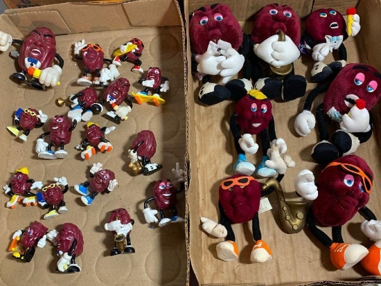 Group of 80's Raisin Toys as Pictured