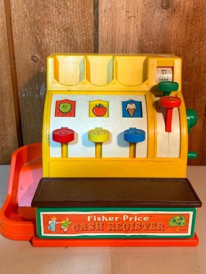 Fisher Price Toy Cash Register, 8" Tall