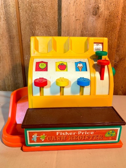 Fisher Price Cash Register, 8" Tall