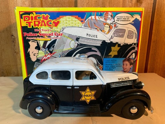 Disney, Playmates, Dick Tracey, Police Squad Car in Original Box, 1' Long
