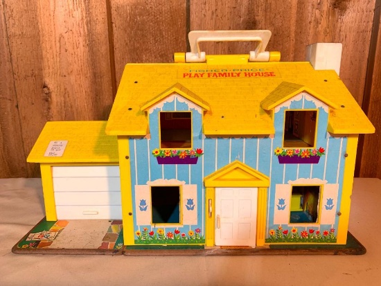 Fisher Price, Vintage Play Family House, 9" Tall