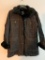 Dennis Basso Size Small, Denim with Faux Fur Collar and Liner