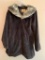 Dennis Basso Gold, Size Medium, Black, New Coat in Original Bag, Faux Fur