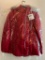 Susan Graver Small Ladies Coat, Quilted Jacket with Removable Faux Fur Trim, Size Small