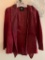 Carlos Falchi Ladies, Leather Fashion Jacket, Size Medium,