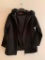 Polyester Ladies Coat with Faux Fur Collar, Size XS