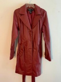 Cenegrade Leather, Ladies Coat, Size Medium, Maroon