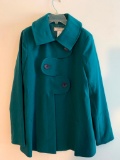 George Simonton Ladies Coat, XS, Teal