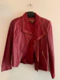 Iman, Ladies, Leather Fashion Jacket, Size Medium