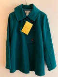 Simonton Says, XS, Polyester, Ladies Coat, Green