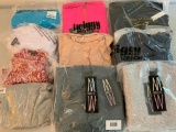 Approx.10, New in Package XS, Ladies Shirts, Some lots may also include hoodie or sweater. Items are