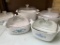 5 Pieces of Corning Ware with Lids