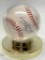 Signed Tom Browning Baseball in Case