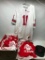 Group of 10, L/XL lacross Jerseys A OSU Hat and a Stained Number 11 OSU, XL Football Jersey