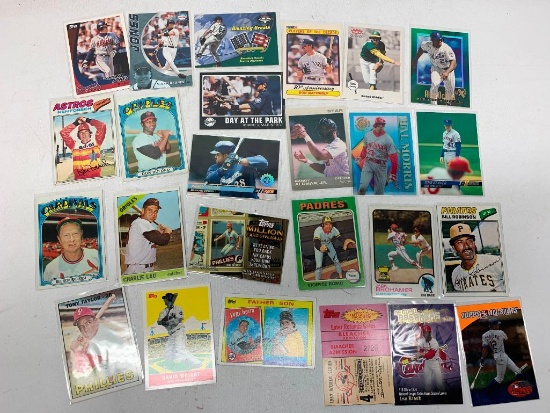 Approx. 25 Better Late 1980's to 2000's Baseball Cards