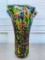 Fluted, Multi-Colored Vase, 8
