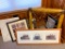 Group of Picture Frames, Framed Art and Bulletin Board