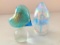 Murano Glass Heart Paper Weight and Glass Paper Weight, 3.5