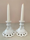 Pair of Westmorland Candle Sticks