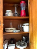 Contents of Upper Cabinet on Right Side of Stove