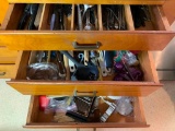 Contents of Four Drawers in Kitchen Below Oven