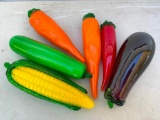 Group of Glass Vegetables