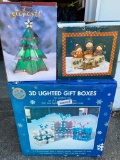 Group of Christmas Items in Boxes