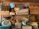 large lot of Baskets, 2 Shelves Full!!